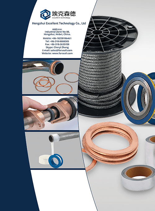 The full product brochure of sealing gaskets, tapes and packings.