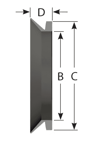 A sectional view of VE seal on the background.