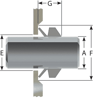A sectional view of VL seal on the background.