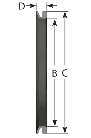 A sectional view of VL seal on the background.